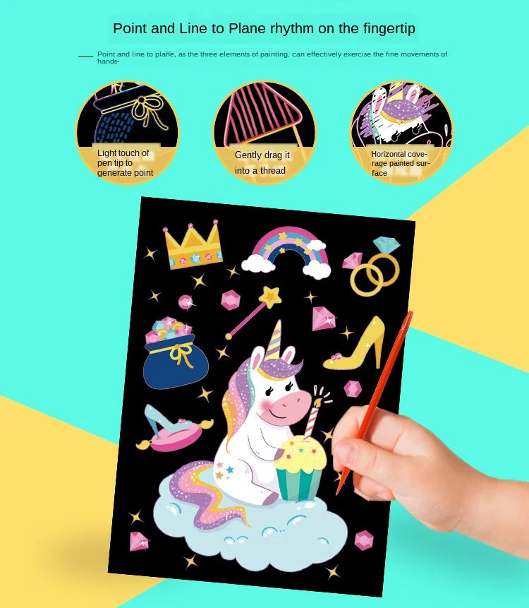 scratch paper card set