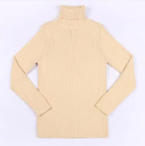 2022 Autumn Baby Boys Girls Turtleneck Sweaters Kids Sweaters