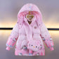 Winter Girls Down Jackets Coats 4-8 Years Kids