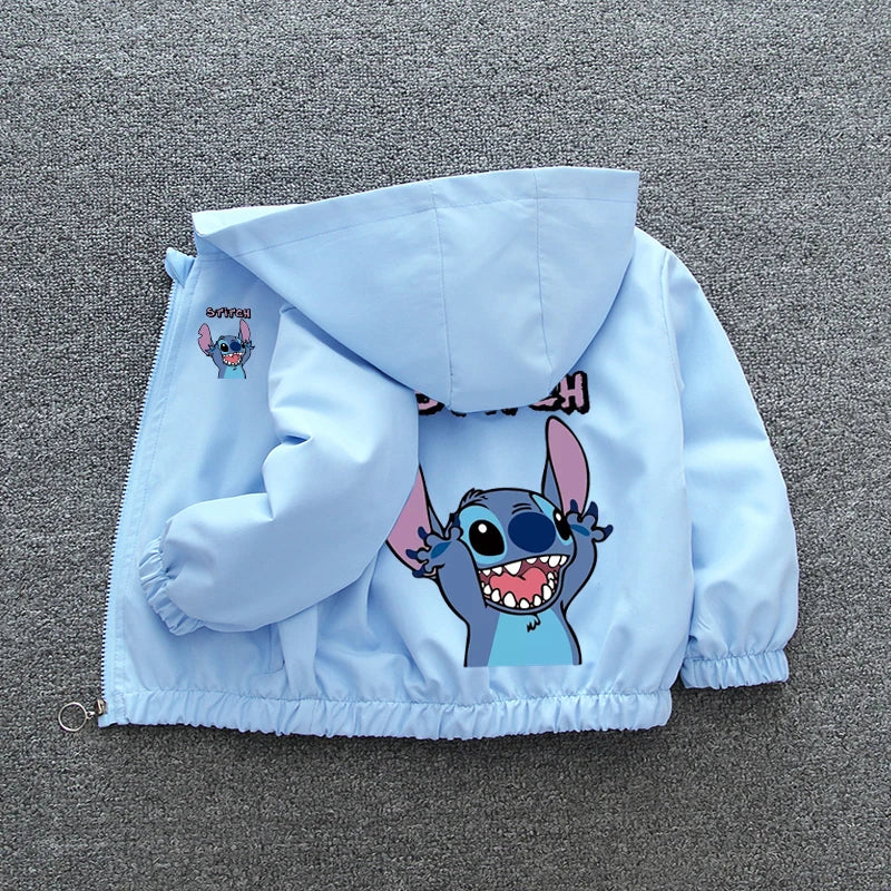 Lilo and Stitch Kids Girls Hooded Jacket