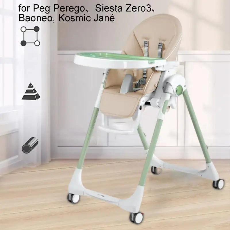 Housse de chaise pour bébé en cuir PU