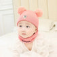 Warm knitted baby hats