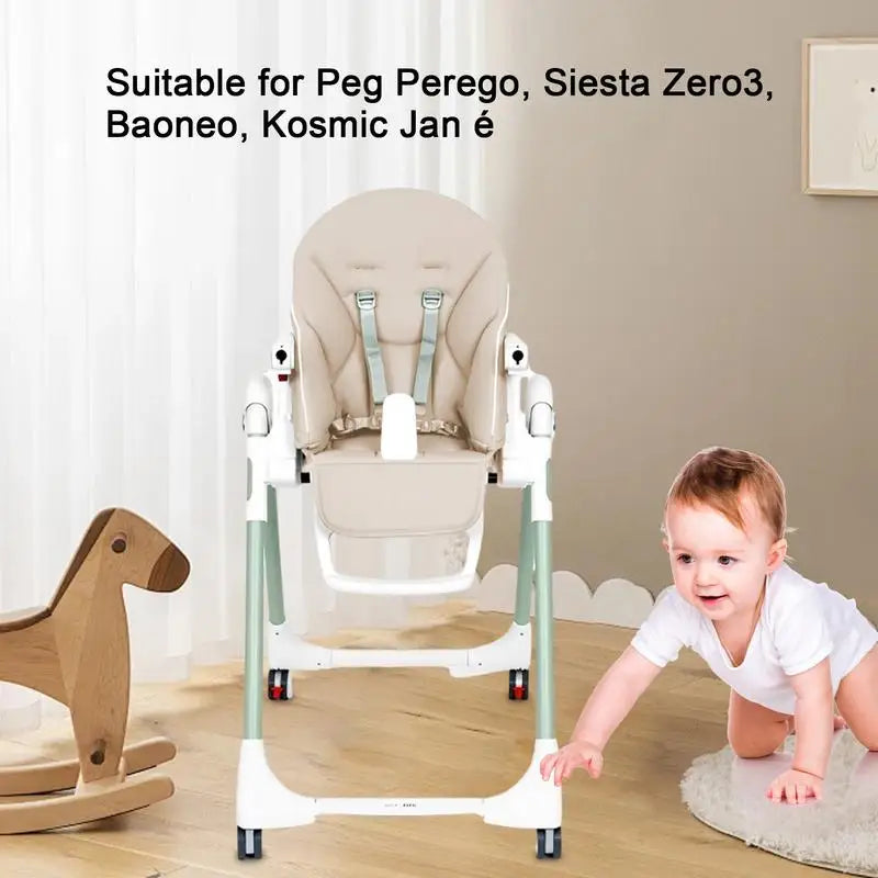 Housse de chaise pour bébé en cuir PU