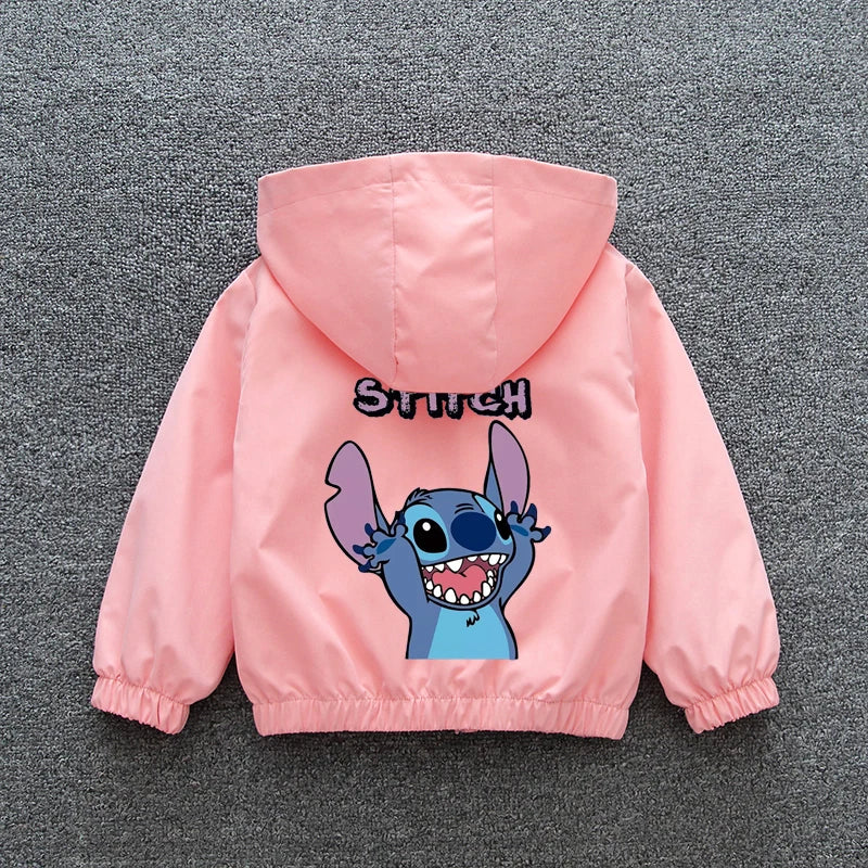 Lilo and Stitch Kids Girls Hooded Jacket