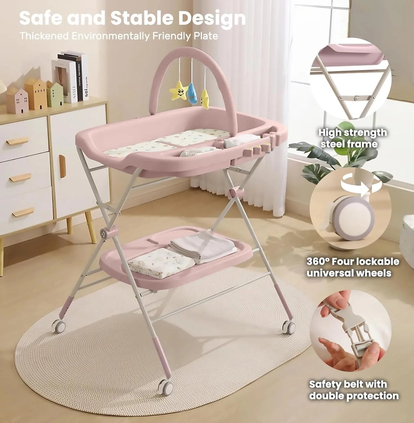 Portable baby changing table