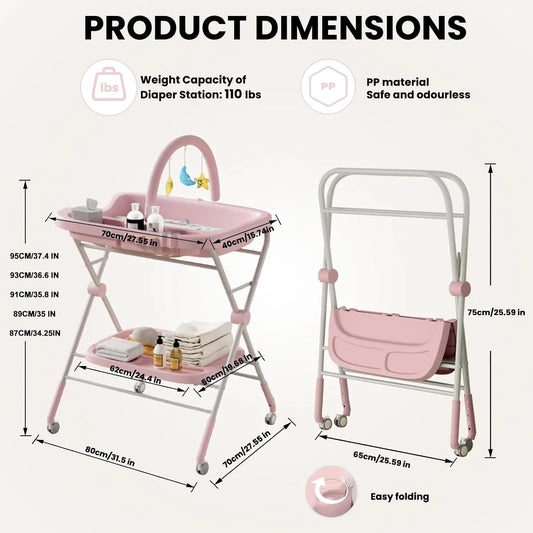 Portable baby changing table