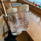 350ml Cartoon Water Bottle with Straw