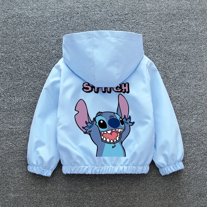 Lilo and Stitch Kids Girls Hooded Jacket