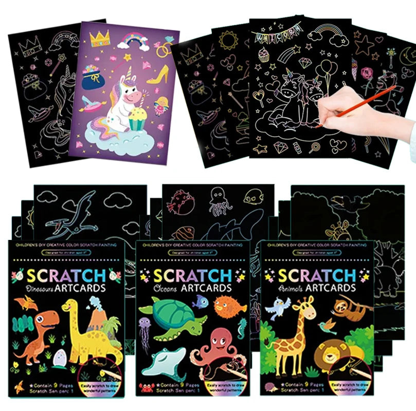 Kids Scratch Painting Set