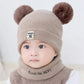 Warm knitted baby hats