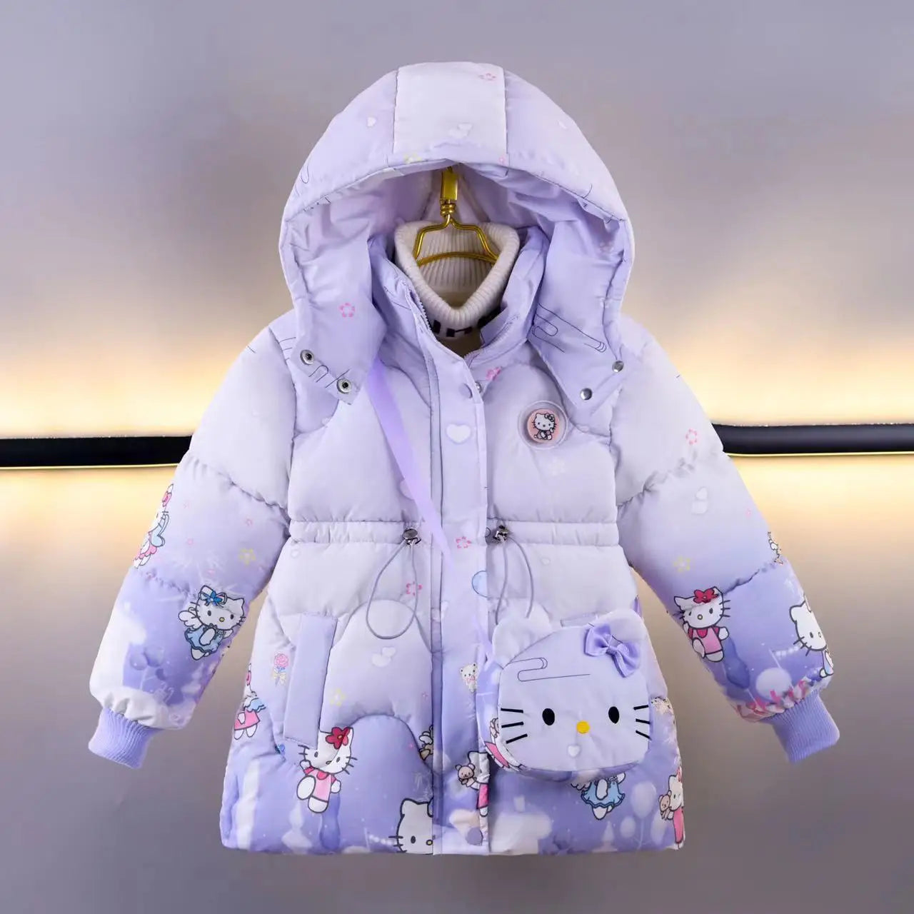 Winter Girls Down Jackets Coats 4-8 Years Kids