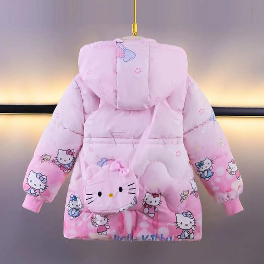 Winter Girls Down Jackets Coats 4-8 Years Kids