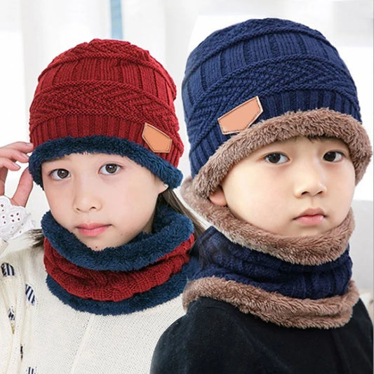 1Pcs Chapeau Écharpe Ensemble Enfants