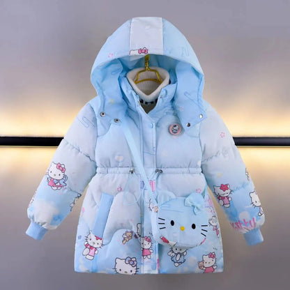 Winter Girls Down Jackets Coats 4-8 Years Kids