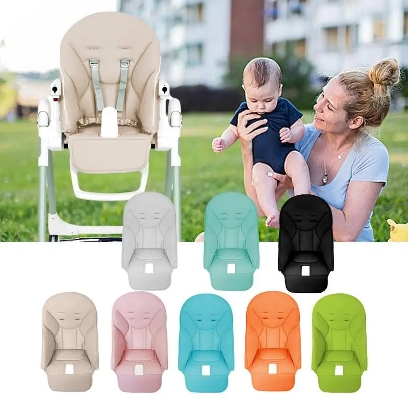 Housse de chaise pour bébé en cuir PU