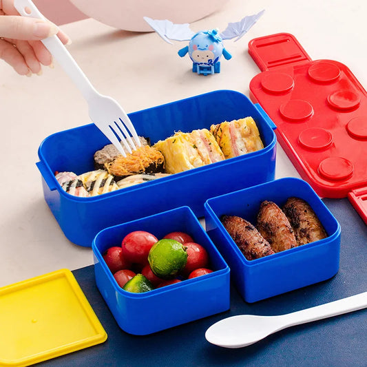 Boîte à lunch en blocs de construction à faire soi-même