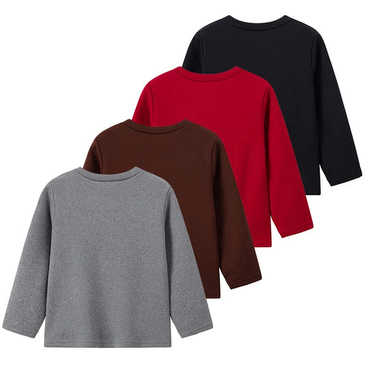 Kids Velvet Long Sleeve Shirt