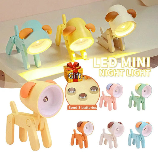 Mini veilleuse LED en forme de chien et de cerf