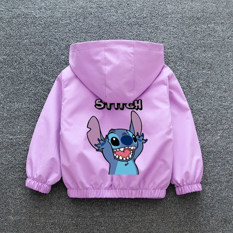 Lilo and Stitch Kids Girls Hooded Jacket