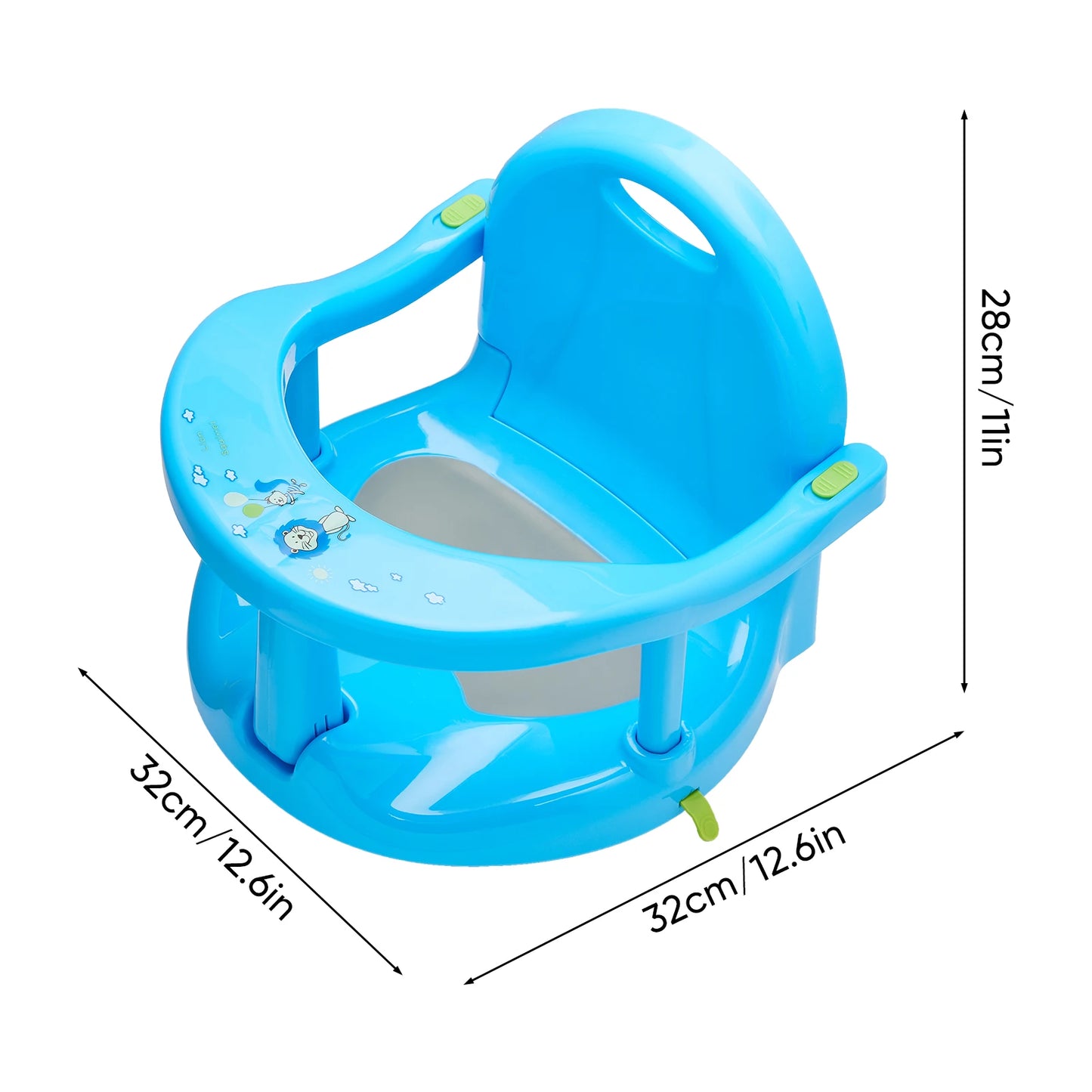 Foldable baby bath seat