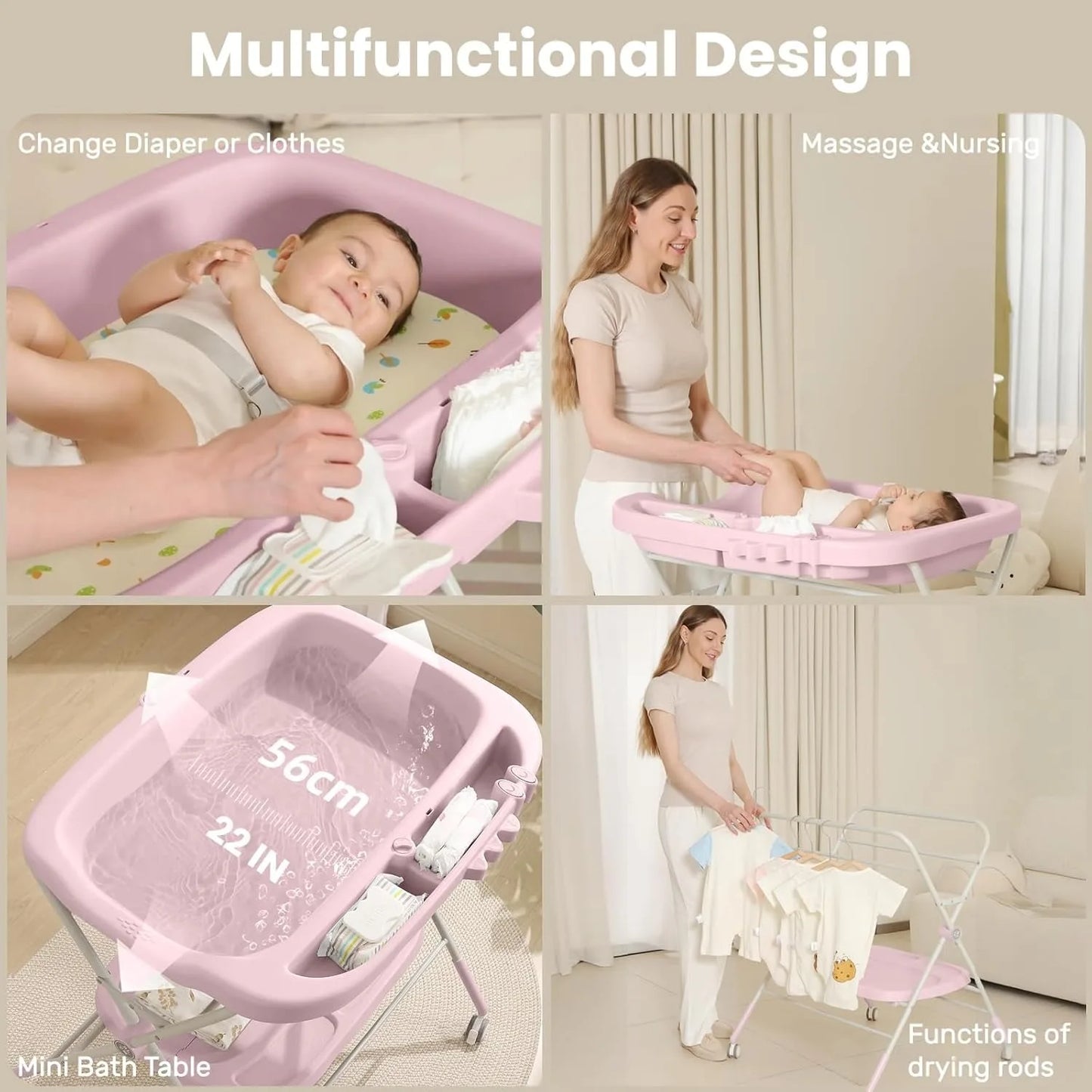 Portable baby changing table